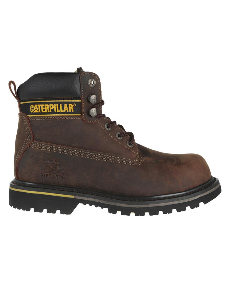 Bota industrial Caterpillar de cuero y piel