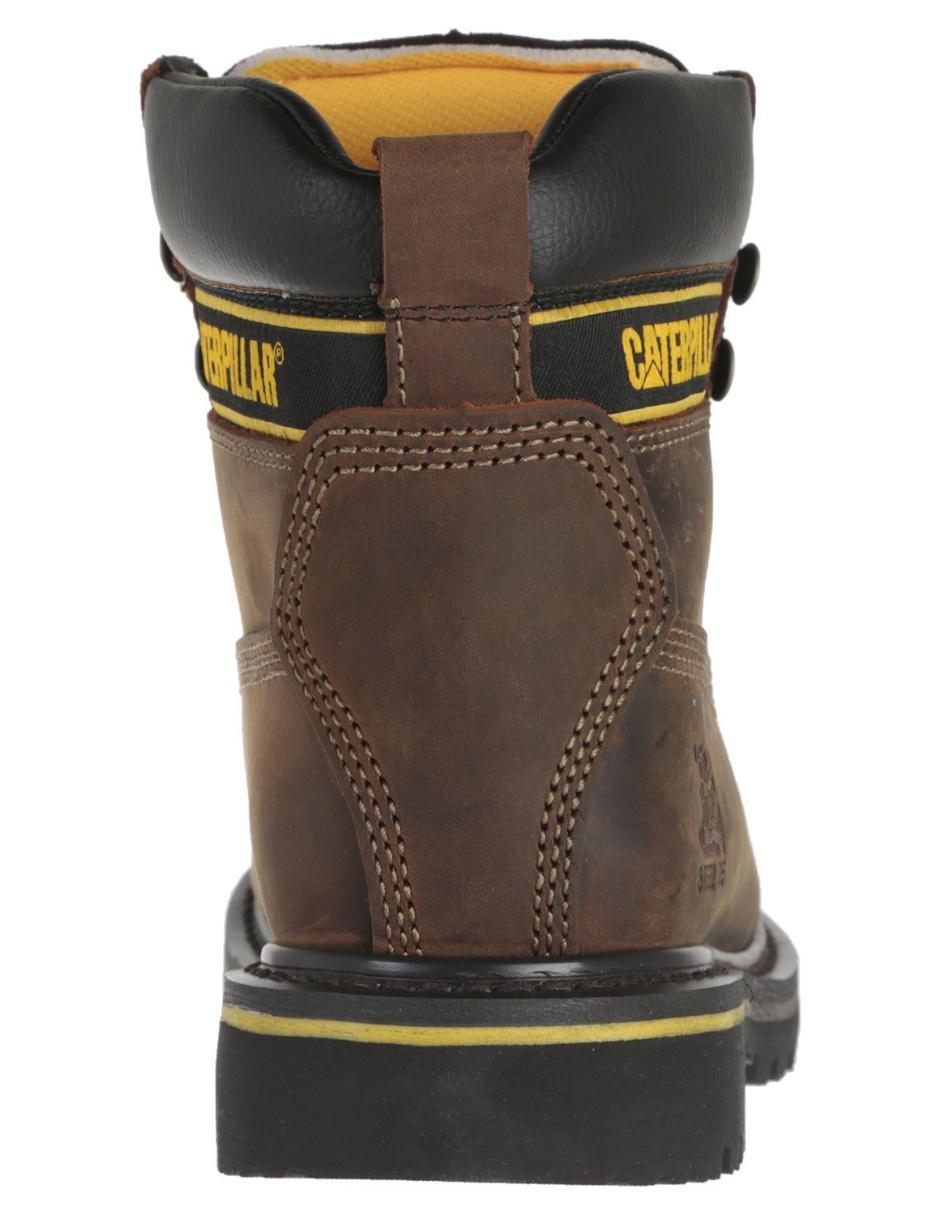 Bota industrial Caterpillar de cuero y piel