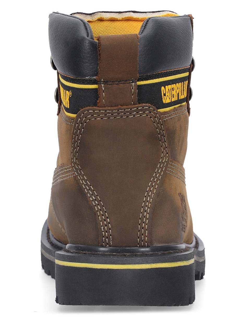Bota industrial Caterpillar de cuero y piel