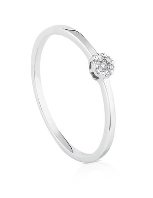 Anillo de flor Les Classiques de oro blanco diamante brillante Anillo de flor Les Classiques de oro blanco diamante brillante