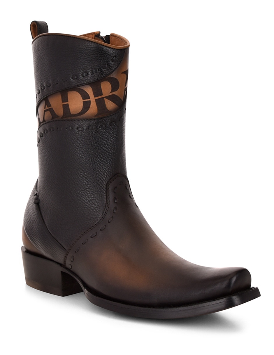 Bota Franco Cuadra de piel para hombre