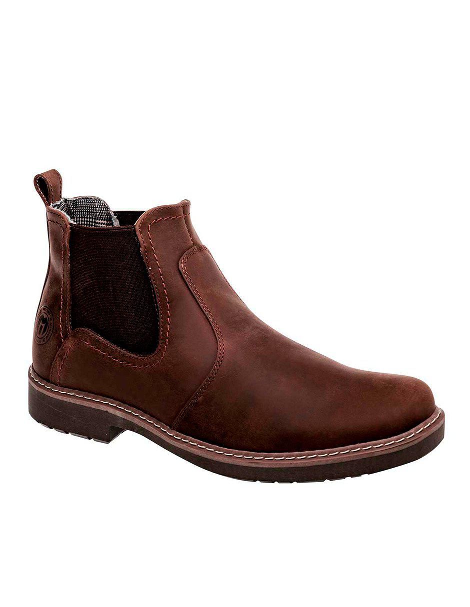 Bota exterior piel color café Bota exterior piel color café