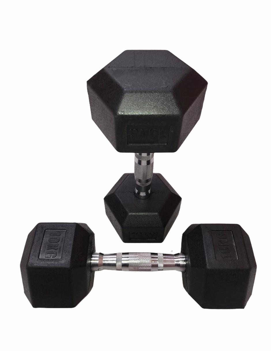 Set de mancuernas de peso variable 10 kg c/u 4