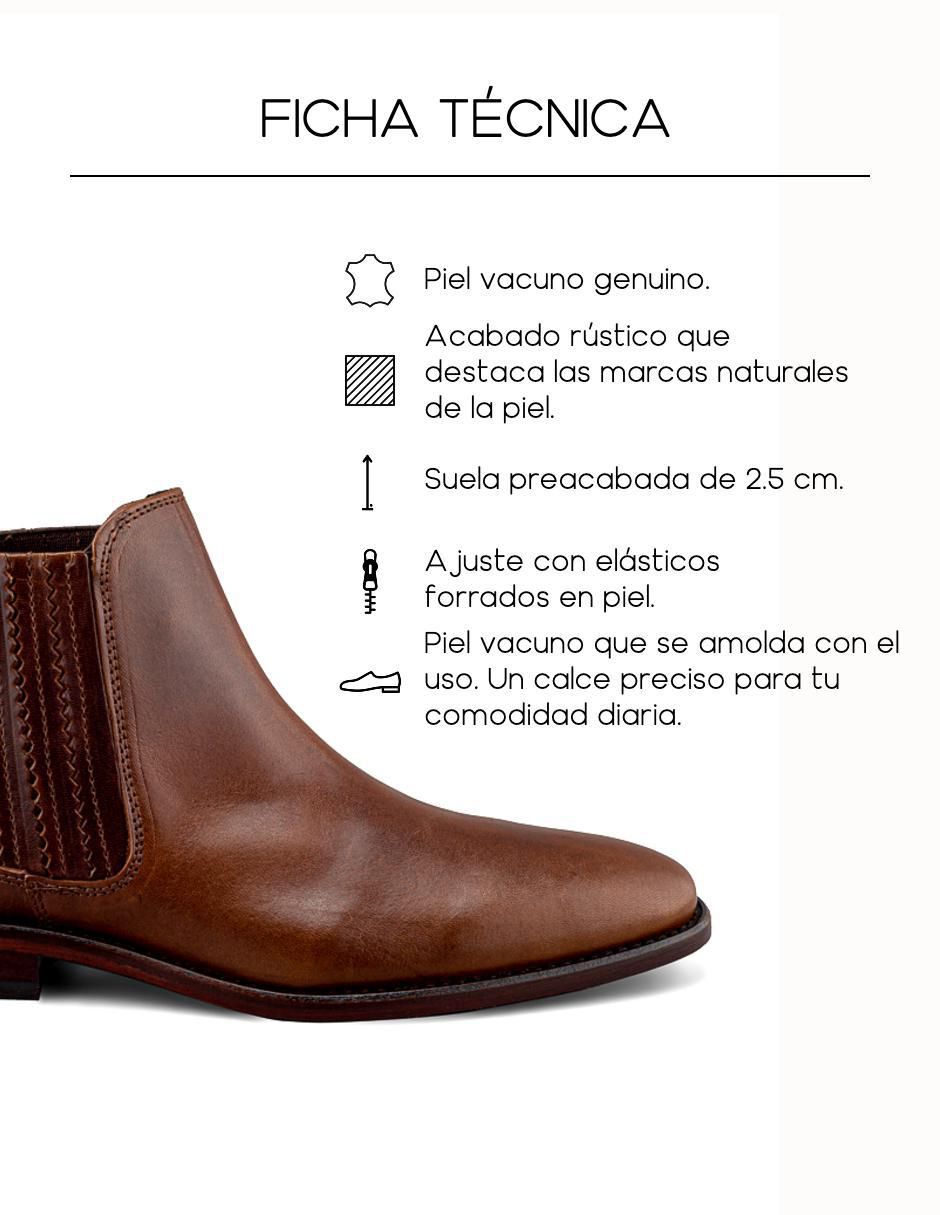 Botín de piel para hombre 7