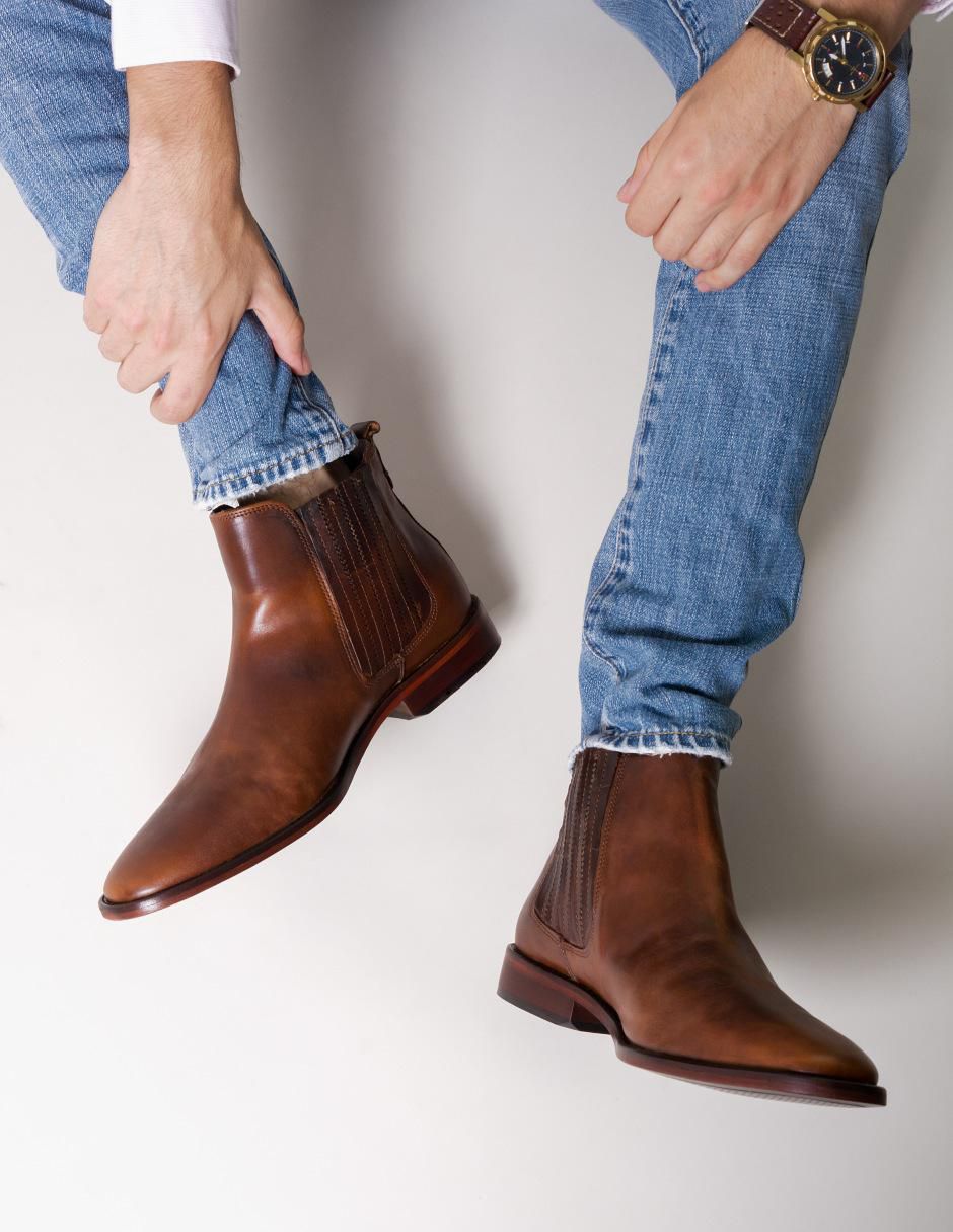 Botín de piel para hombre 3