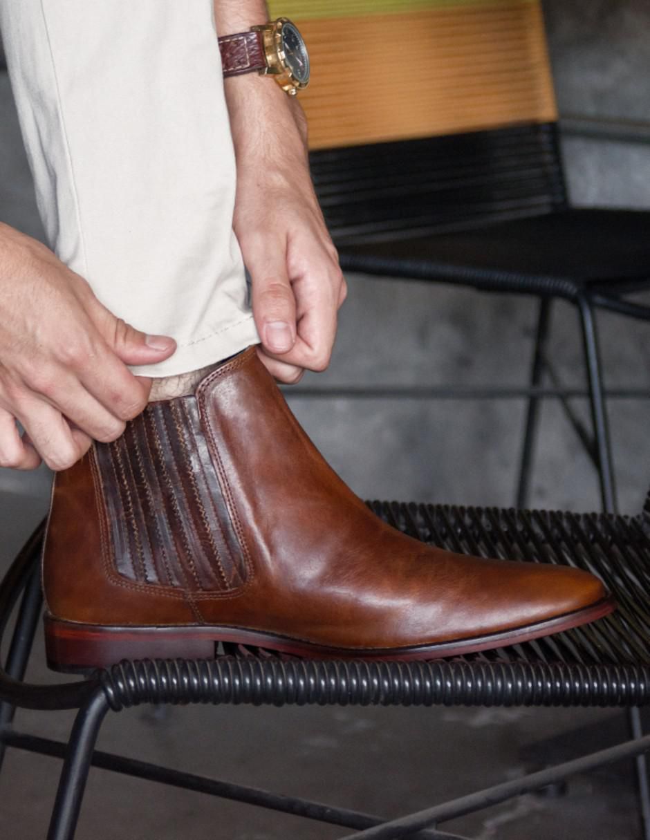 Botín de piel para hombre 6
