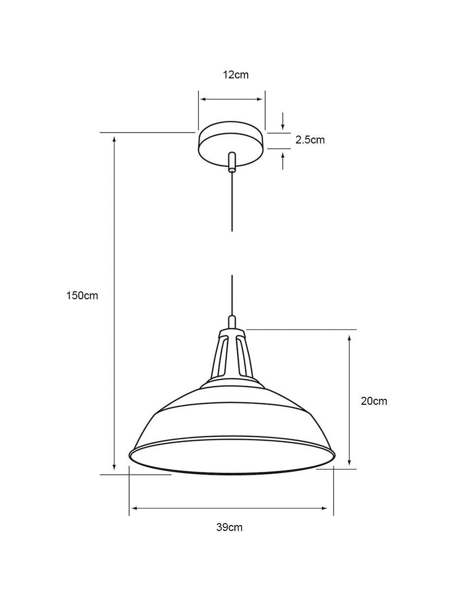 Lámpara Tecnolite incandescente Agora