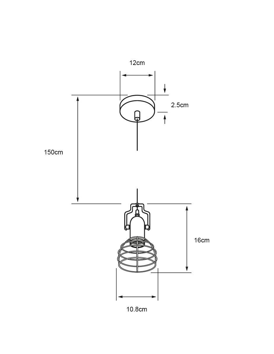 Lámpara Tecnolite incandescente y led Koeia I