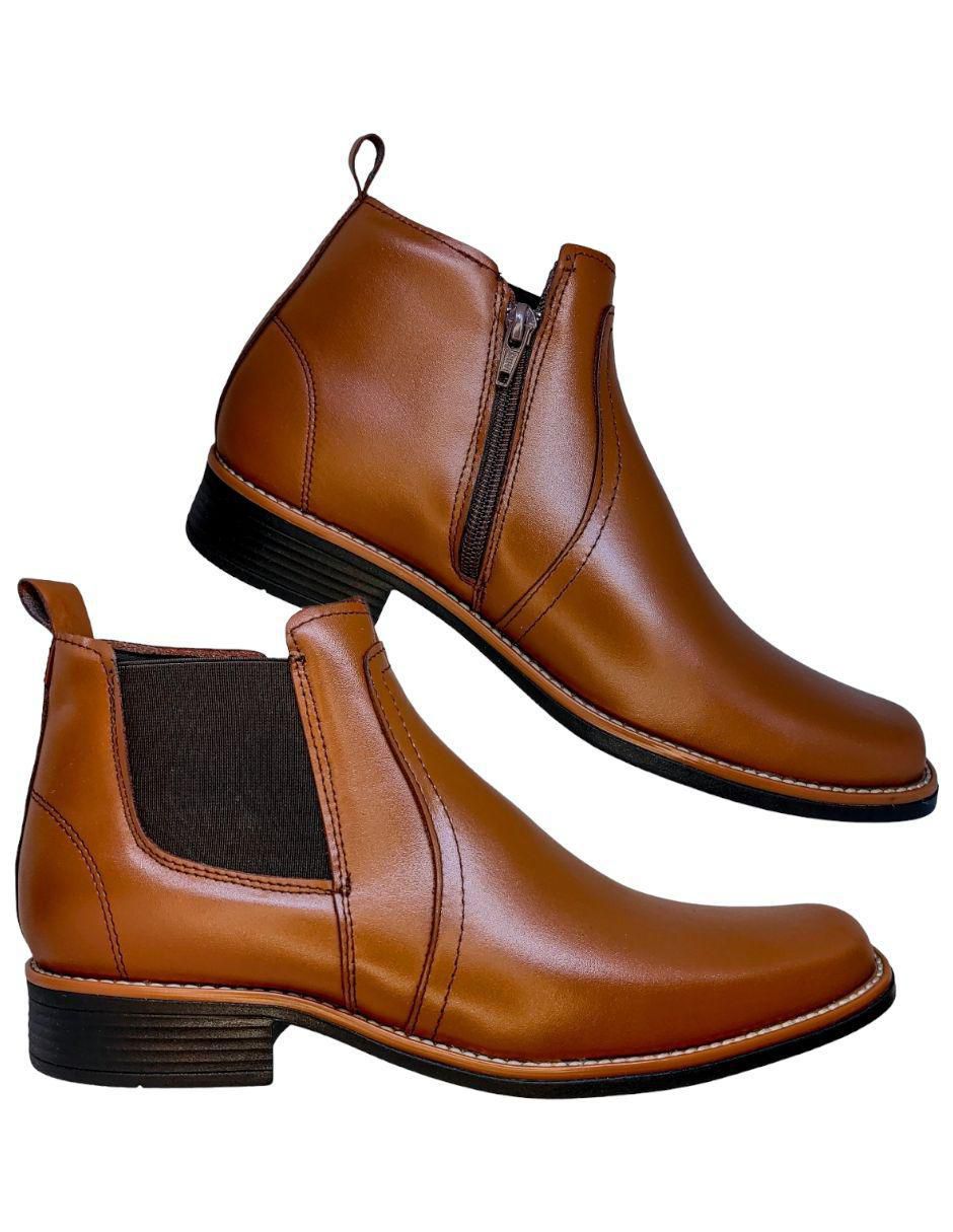 Botín Chelsea de piel para hombre 3