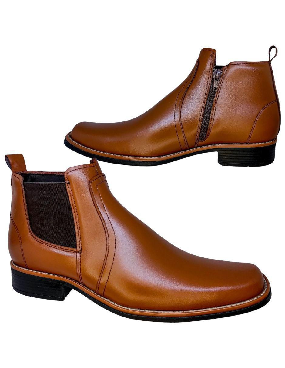Botín Chelsea de piel para hombre 2