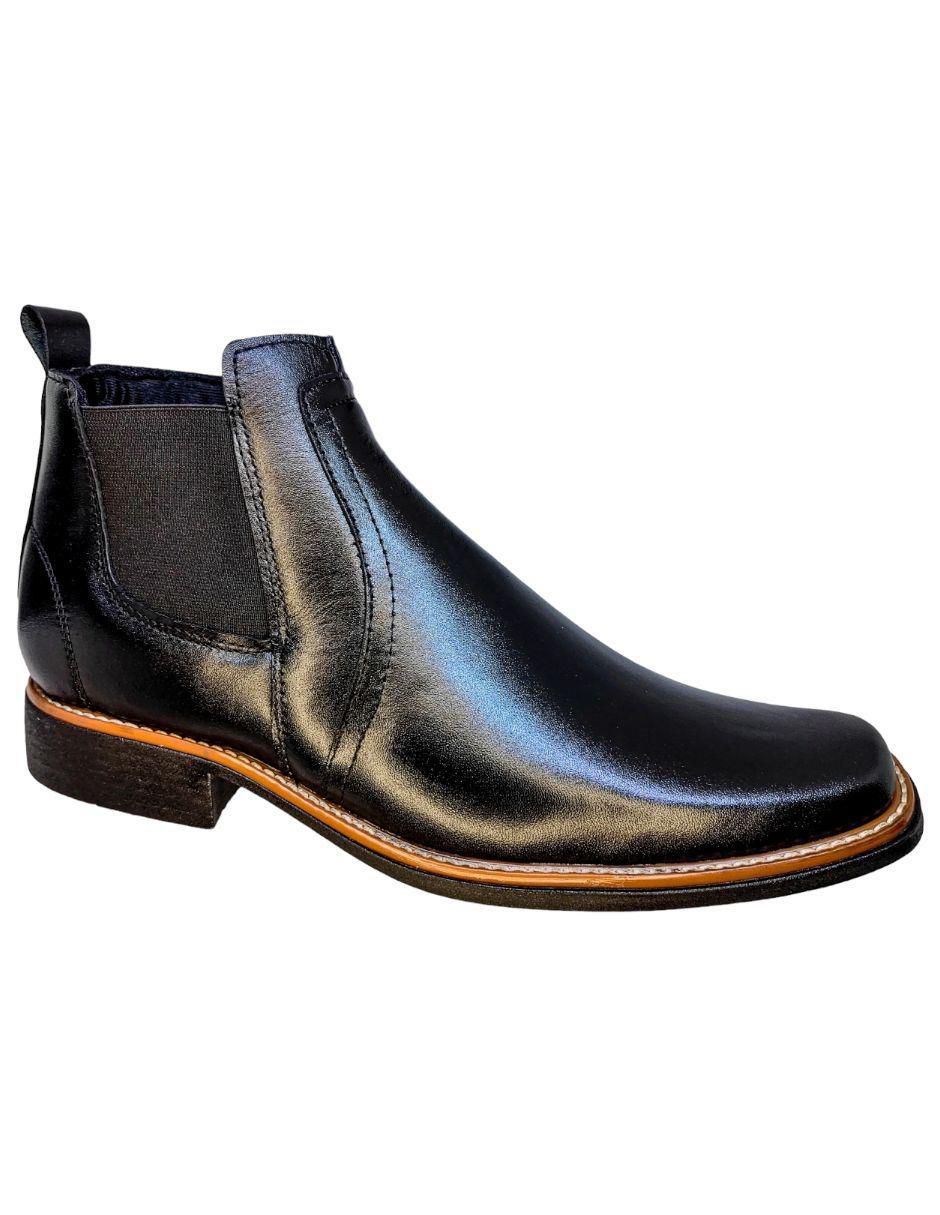 Botín Chelsea de piel para hombre Botín Chelsea de piel para hombre