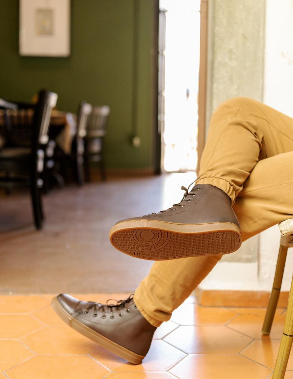 Tenis de piel para hombre 6