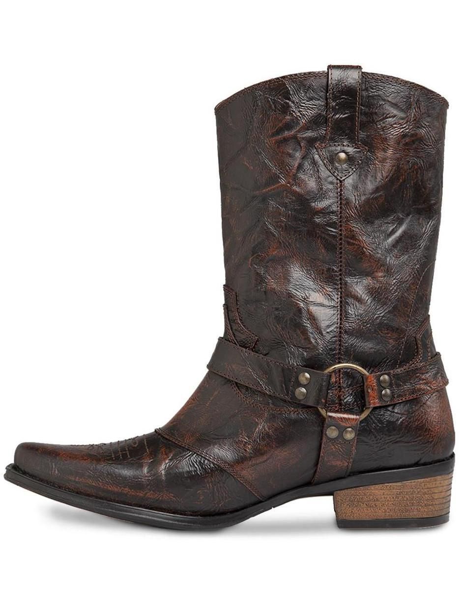 Bota de piel para hombre
