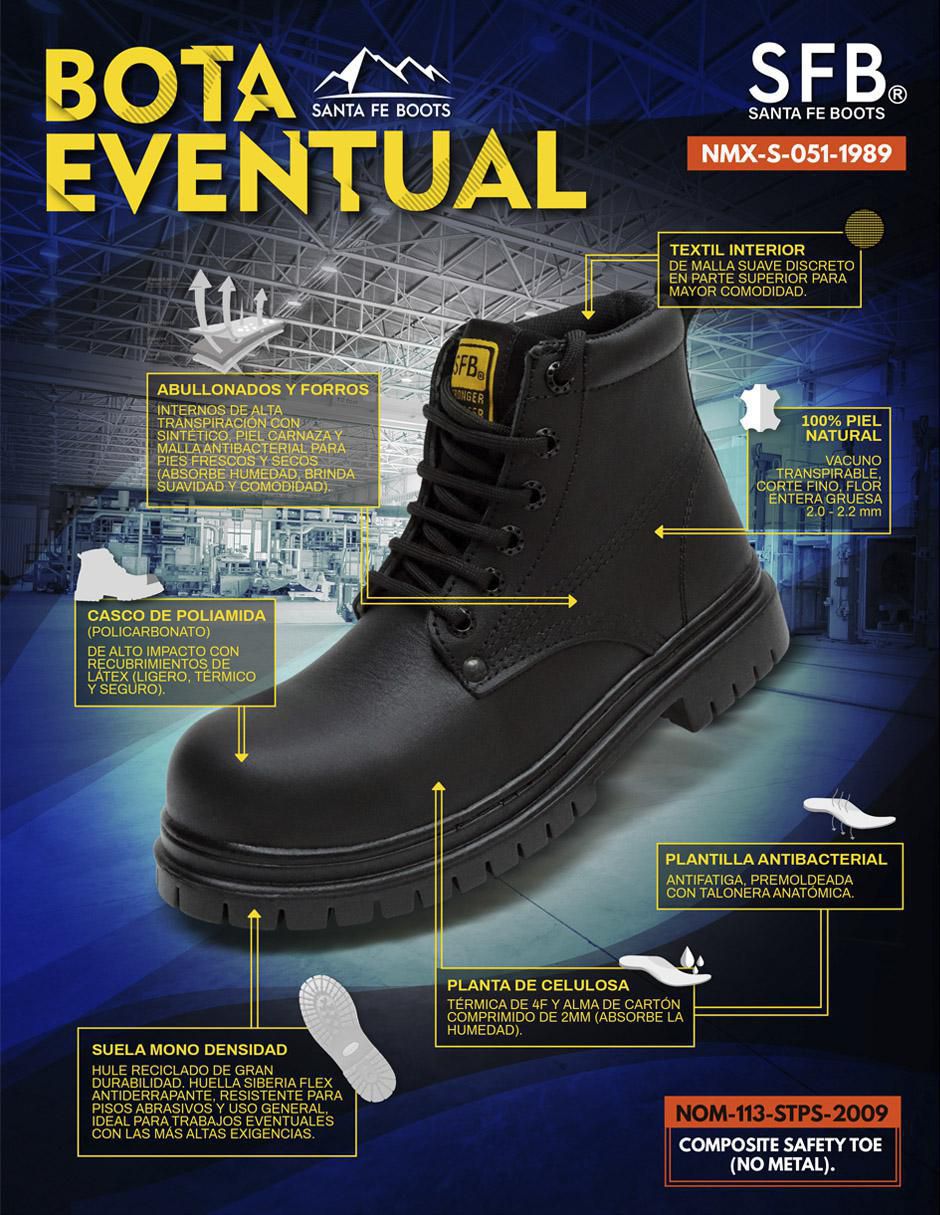 Bota de piel para hombre
