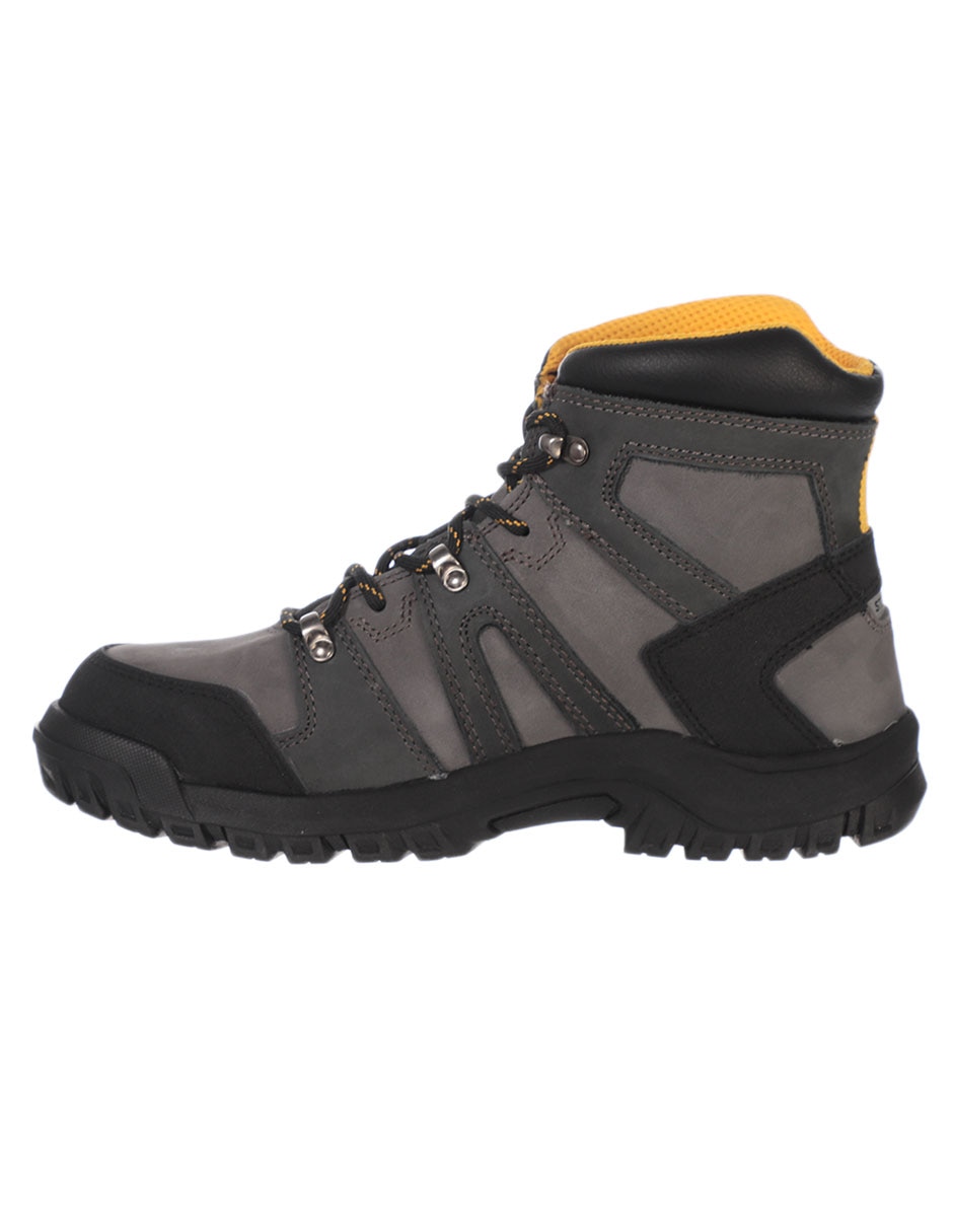 Bota industrial caterpillar de cuero y piel