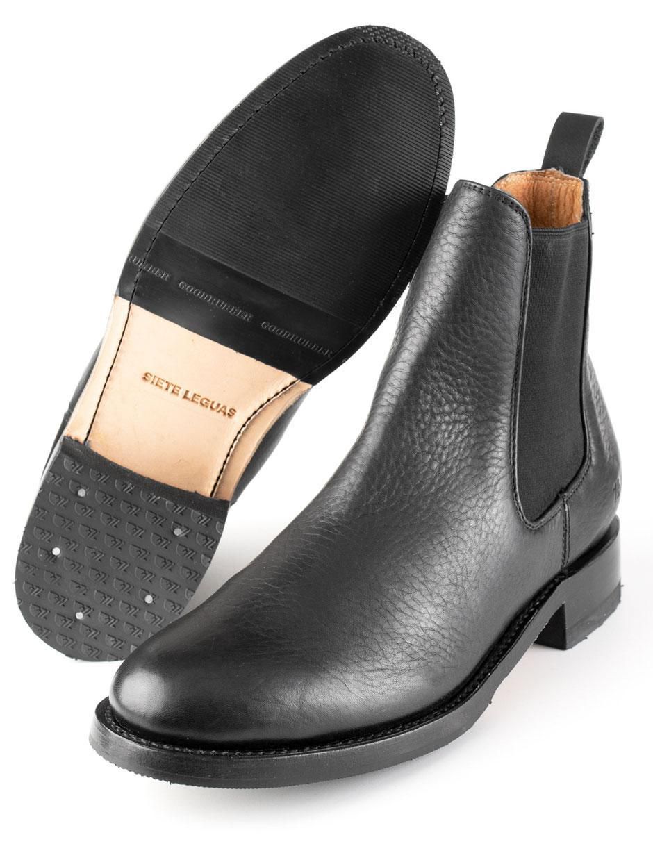 Botín Chelsea de piel para hombre 4