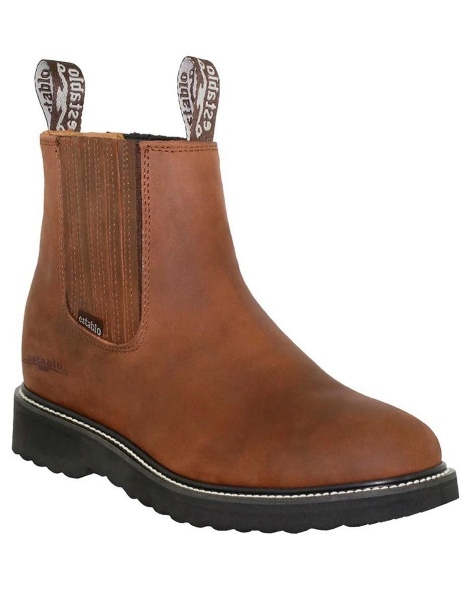 Bota de piel para hombre