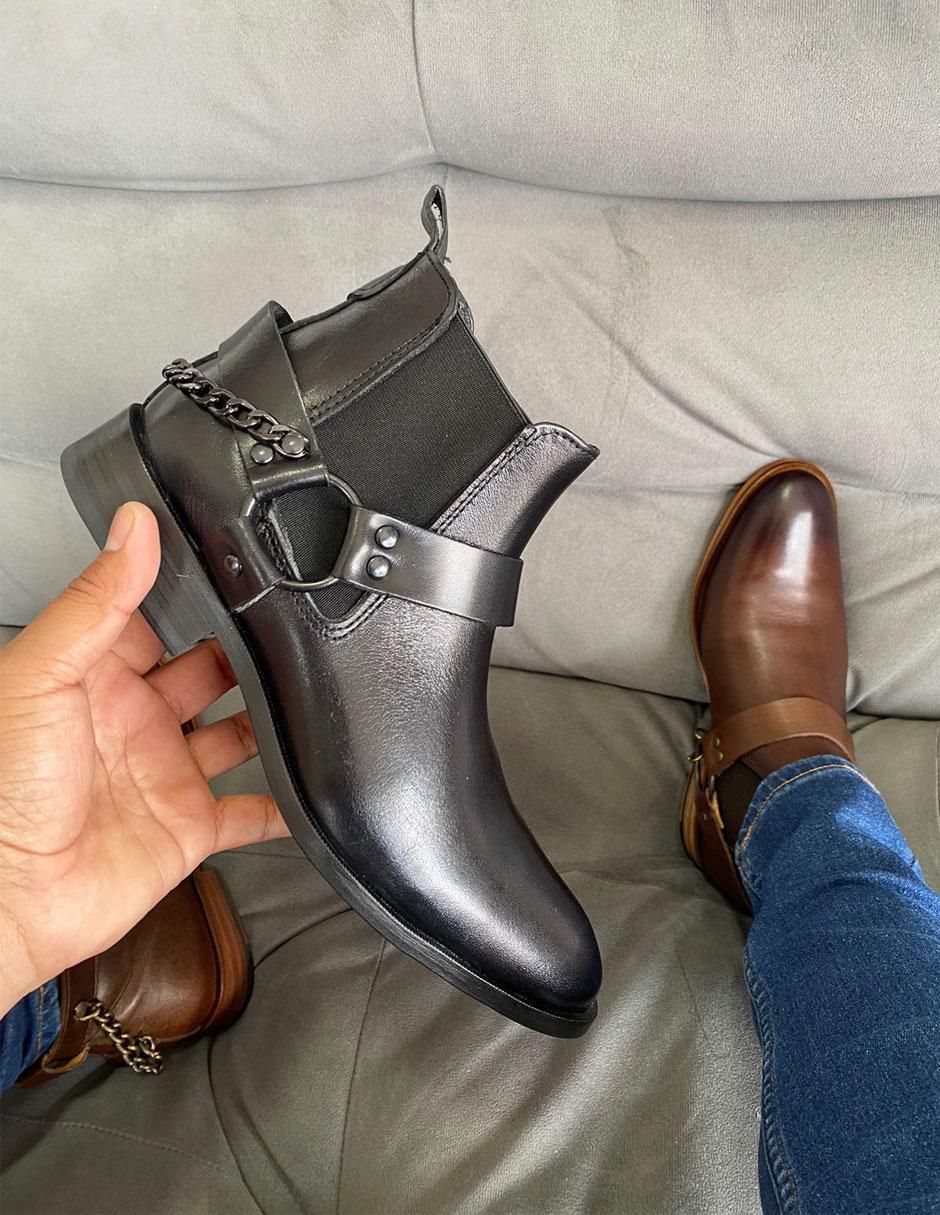 Botín de piel para hombre 2