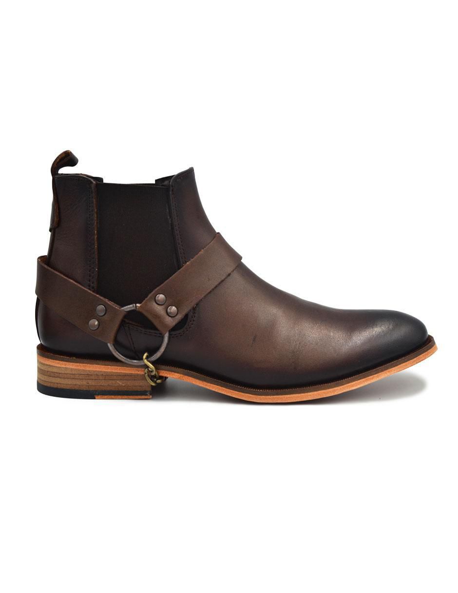 Botín Chelsea Arnés de piel para hombre Botín Chelsea Arnés de piel para hombre