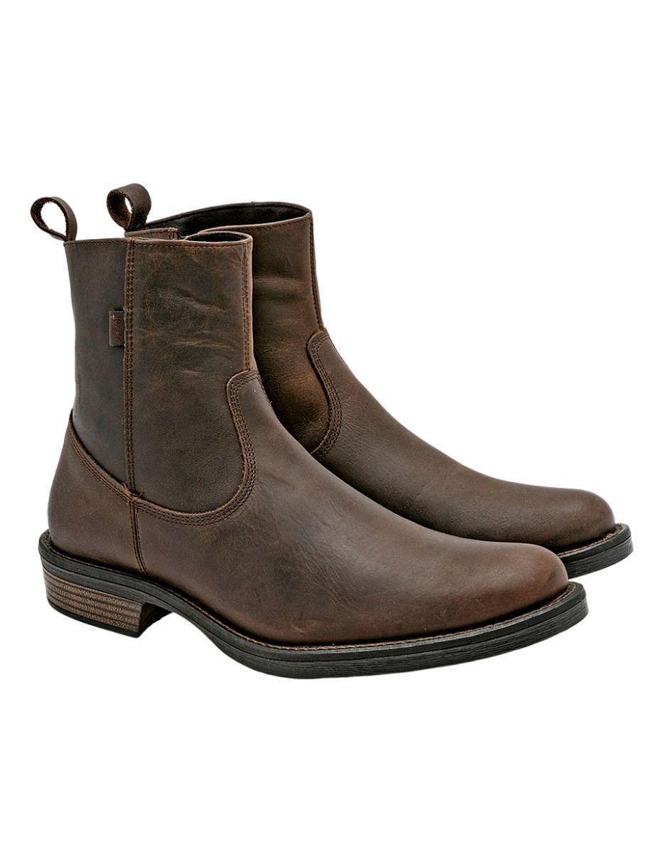 Bota de piel para hombre