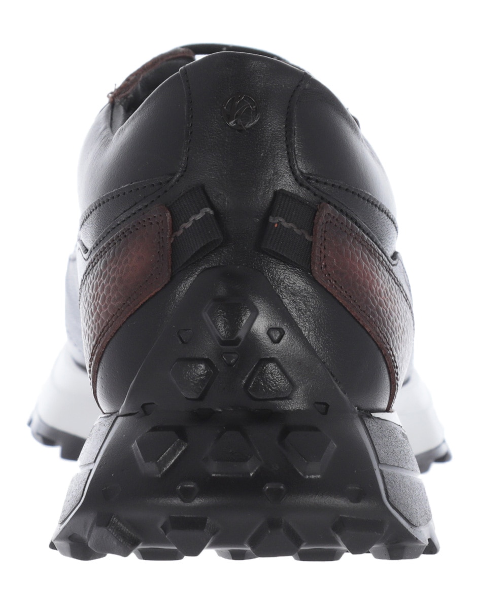 Tenis de piel franco cuadra para hombre