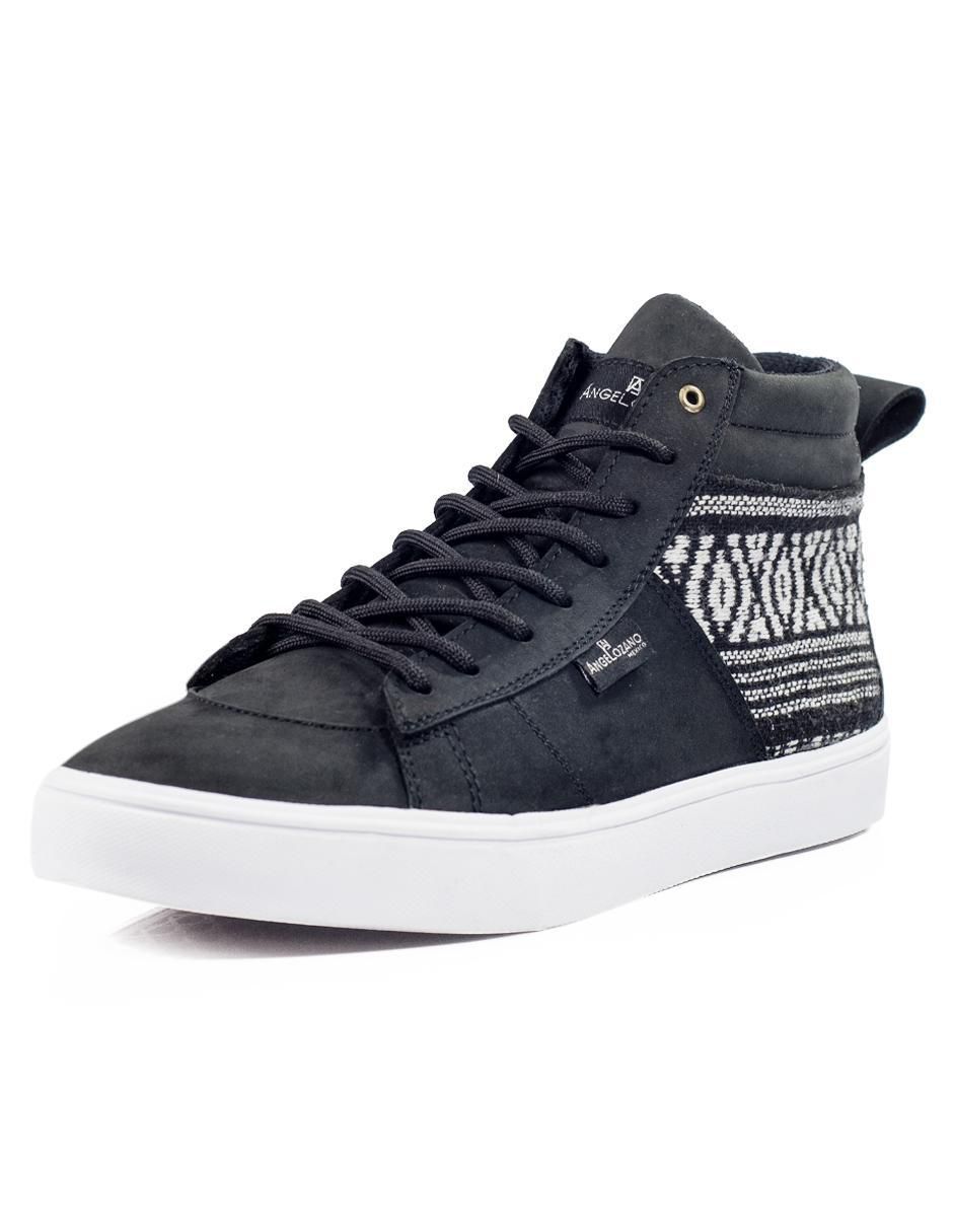Tenis de piel Telar Étnico Laterales para hombre