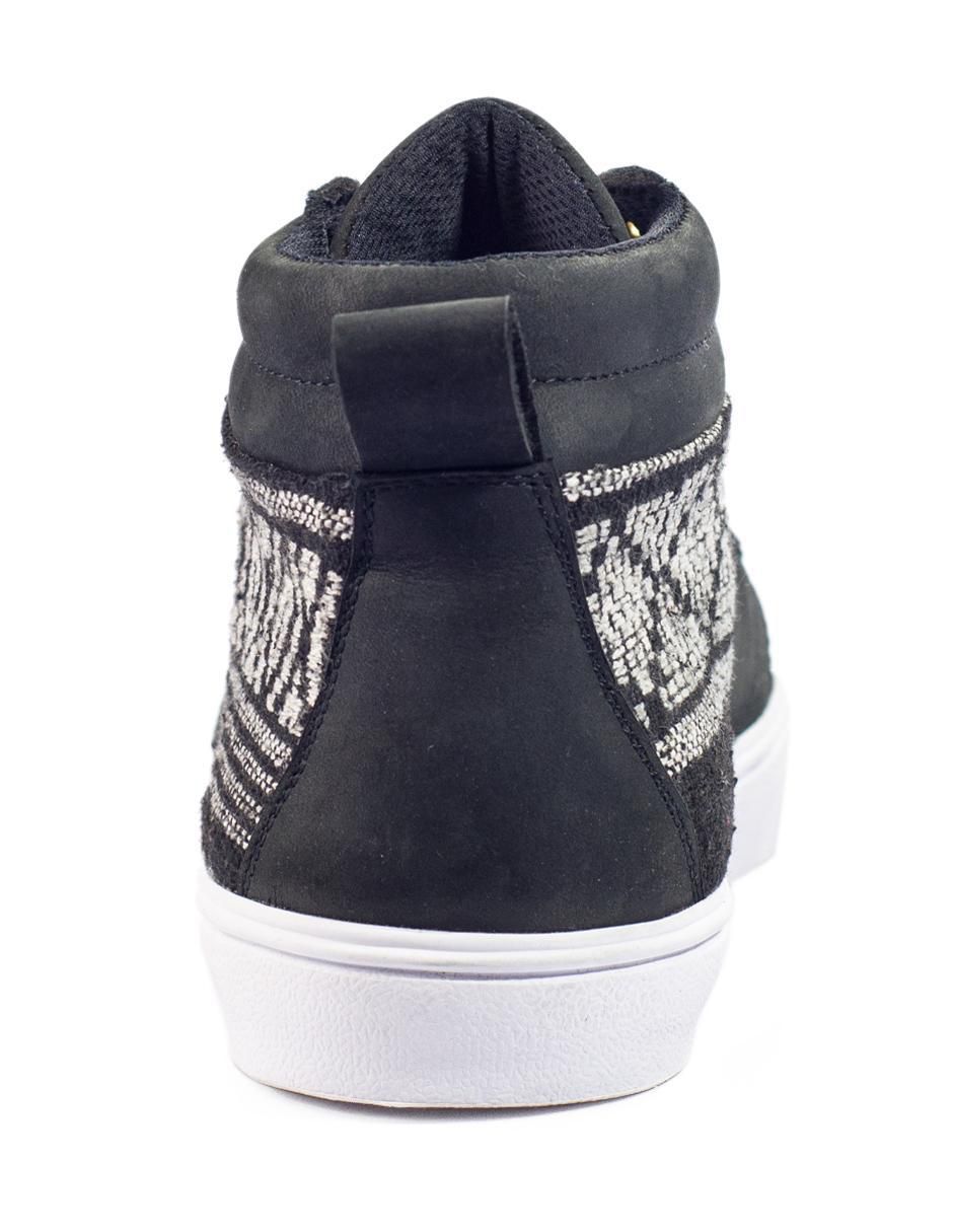 Tenis de piel Telar Étnico Laterales para hombre