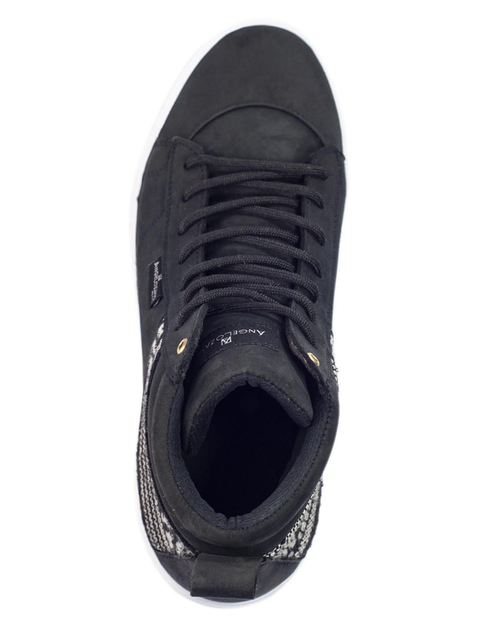 Tenis de piel Telar Étnico Laterales para hombre