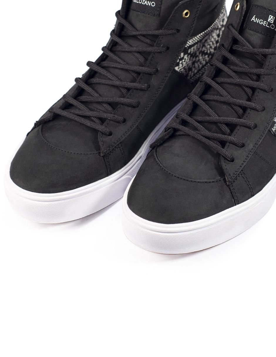 Tenis de piel Telar Étnico Laterales para hombre