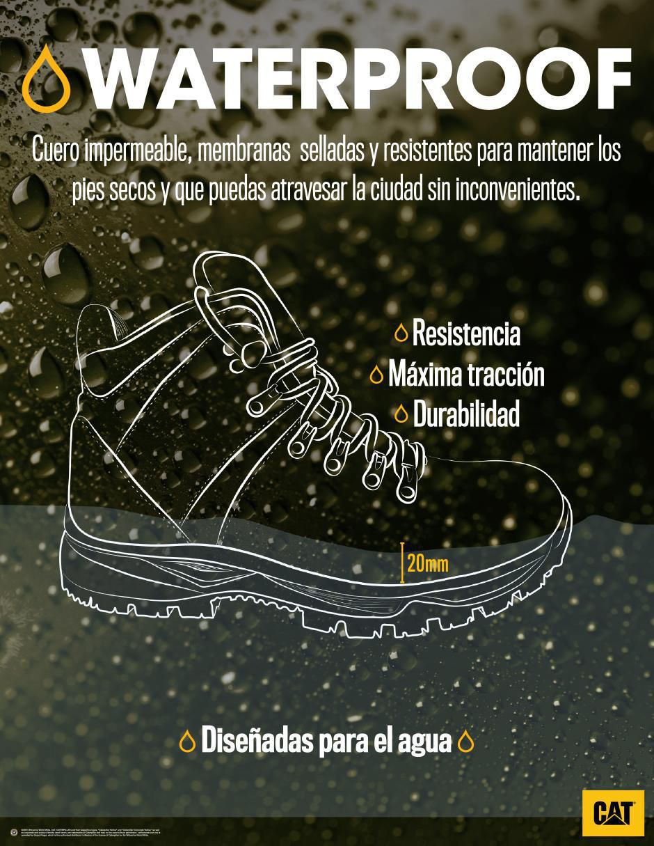 Bota Caterpillar de piel para hombre