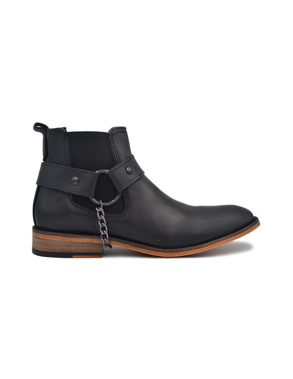 Botín Chelsea Arnés de piel para hombre Botín Chelsea Arnés de piel para hombre