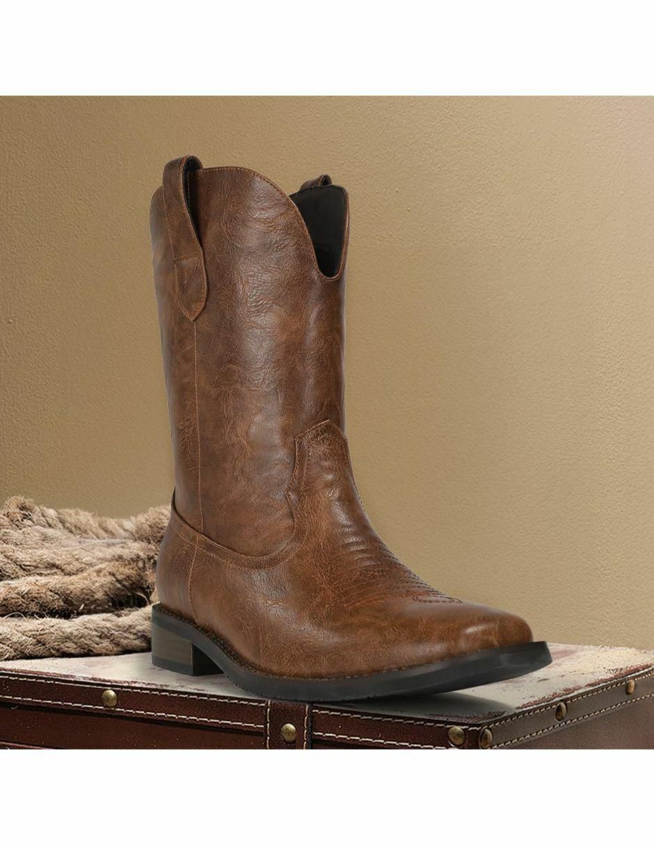 Bota Western Ss-2024 de piel para hombre 4
