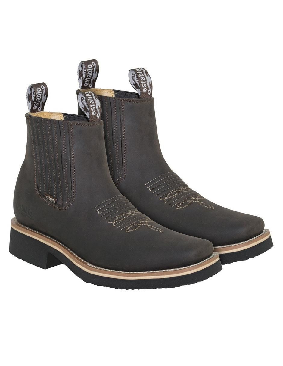 Botín Rodeo de piel para hombre