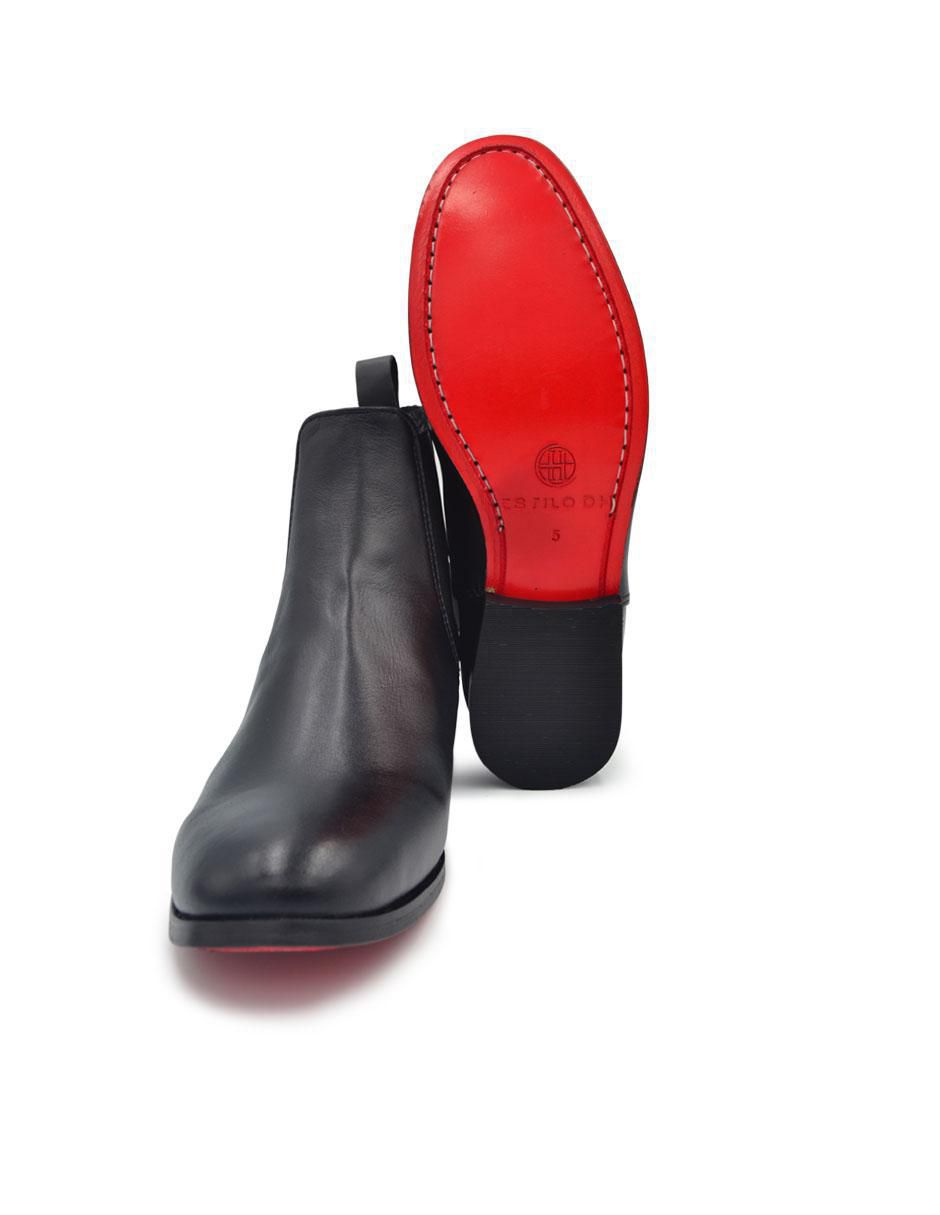 Botín de piel para hombre