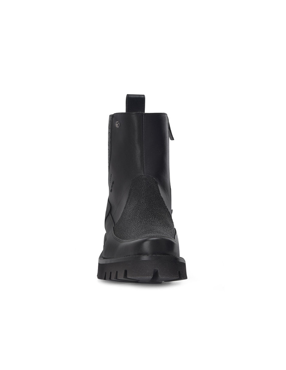 Botín de piel para hombre 4