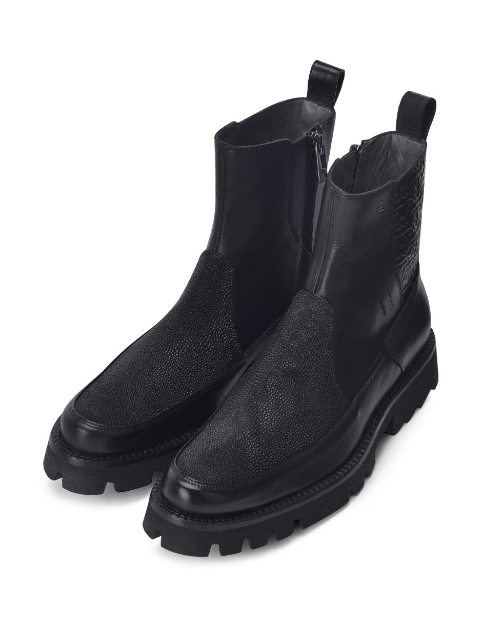 Botín de piel para hombre 6