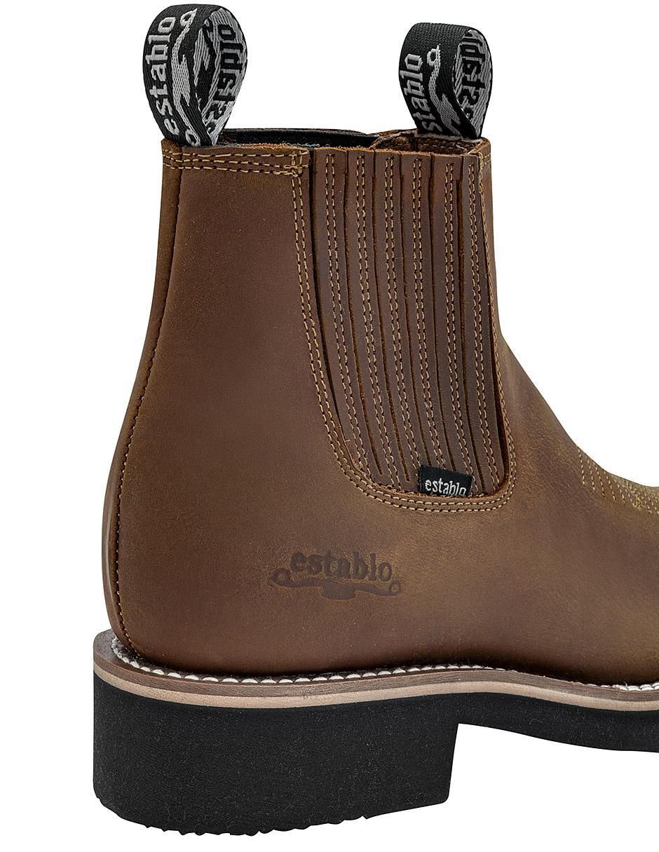 Bota de piel para hombre