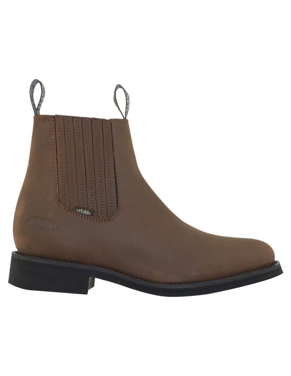 Botín de piel para hombre