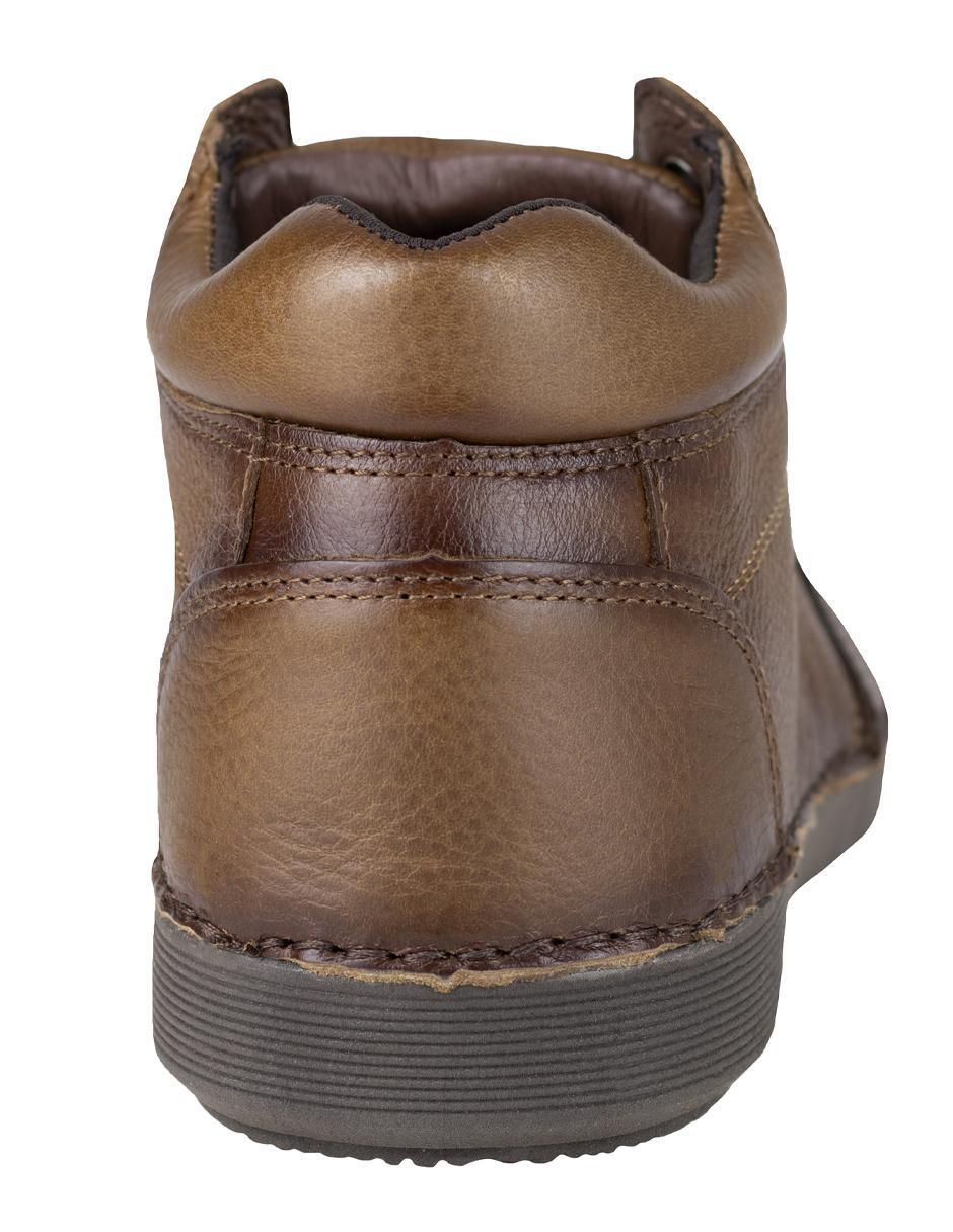 Botín lobo solo de piel para hombre