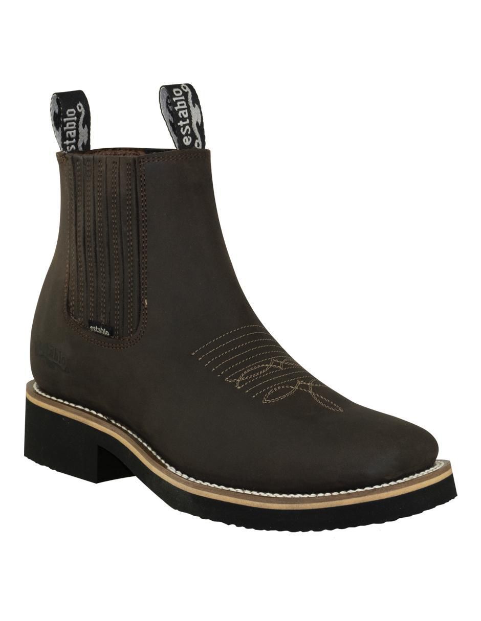 Botín de piel para hombre Botín de piel para hombre