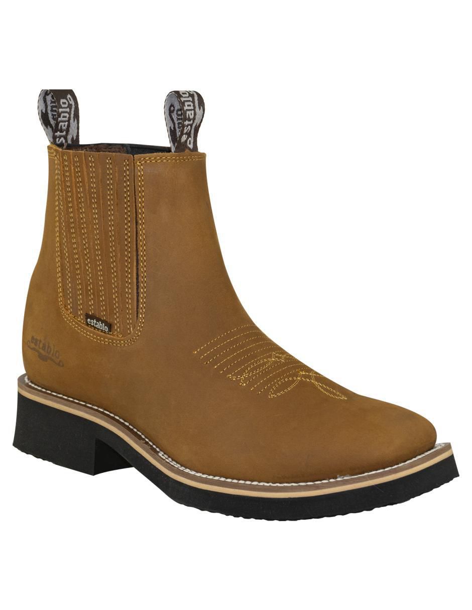 Botín de piel para hombre Botín de piel para hombre