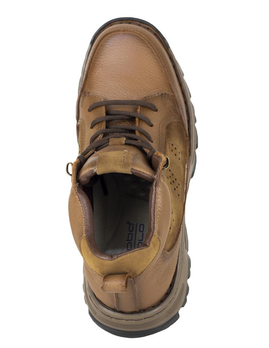 Bota lobo solo de piel para hombre