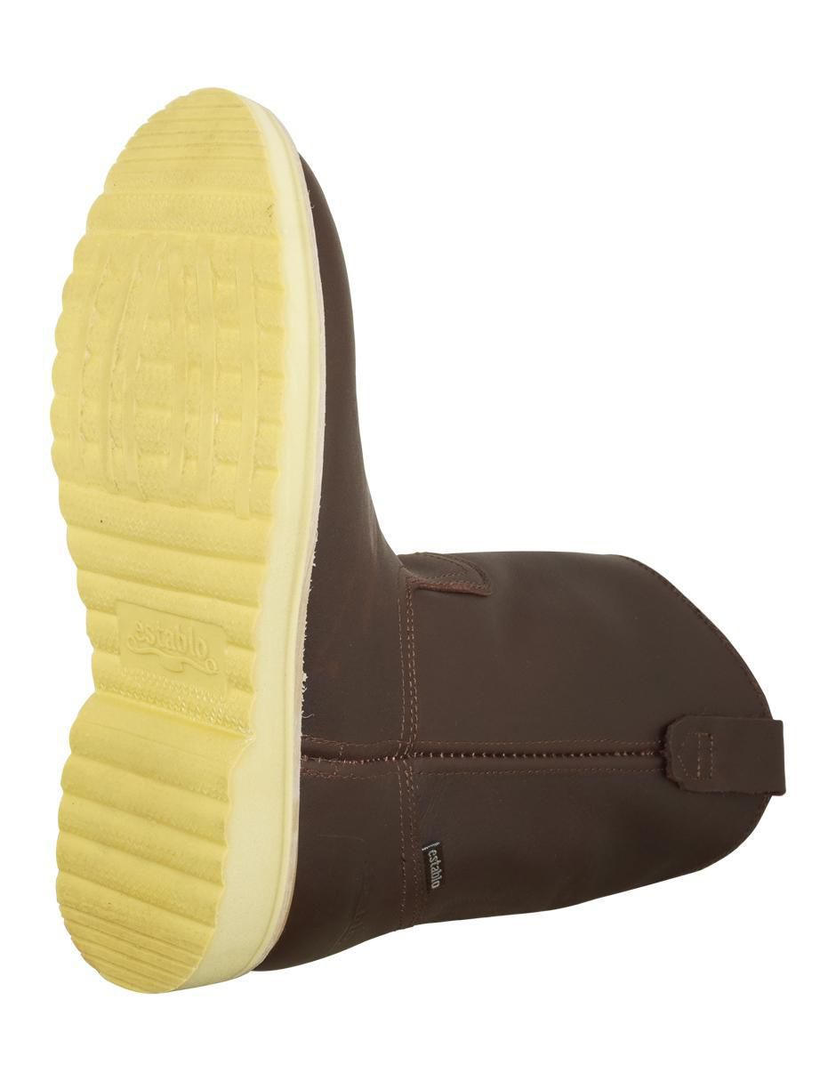 Botín de piel para hombre