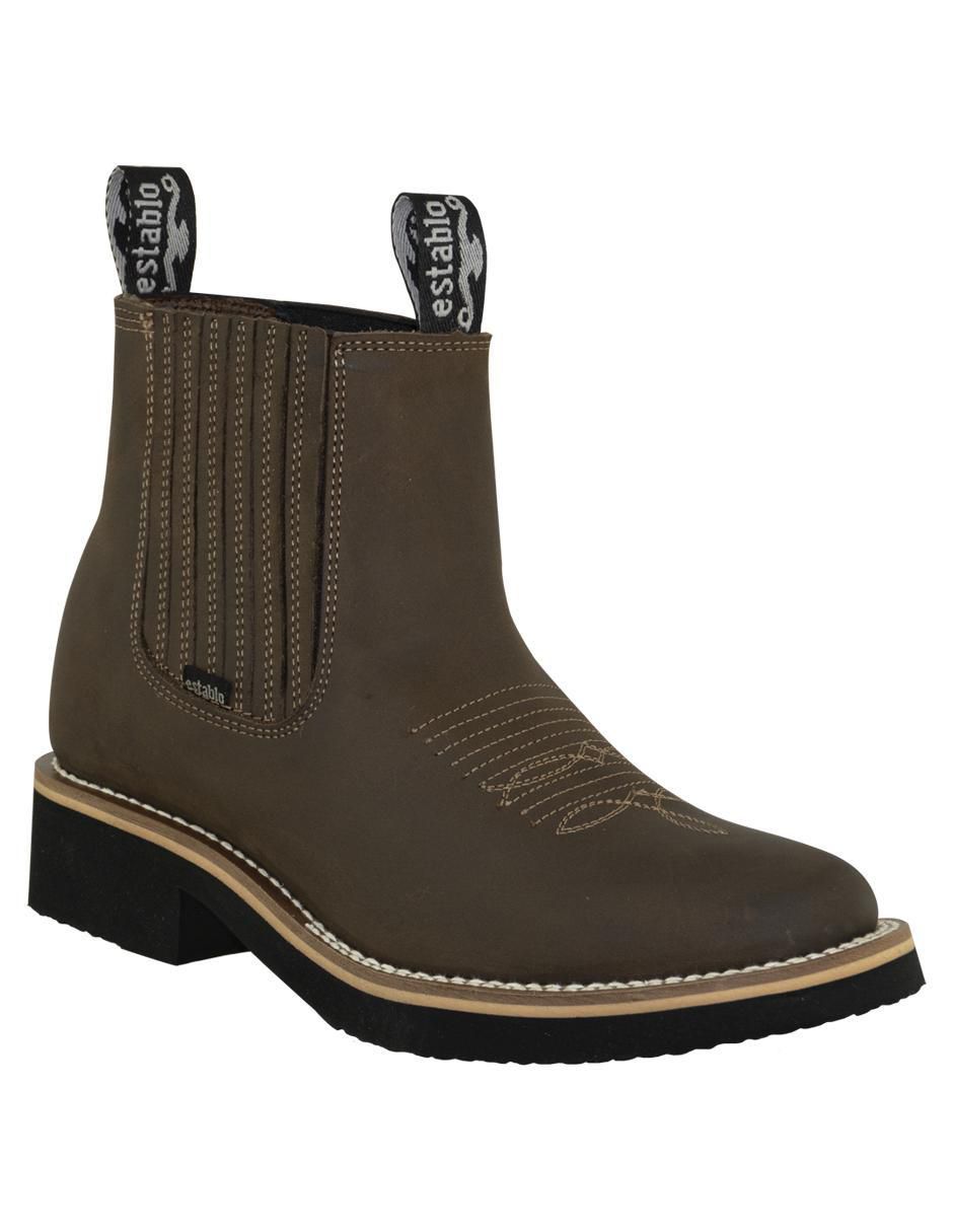 Botín de piel para hombre Botín de piel para hombre