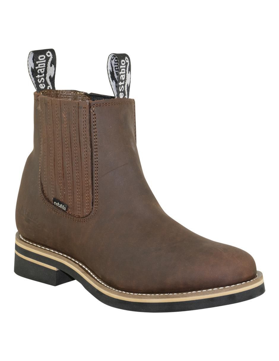 Botín de piel para hombre Botín de piel para hombre