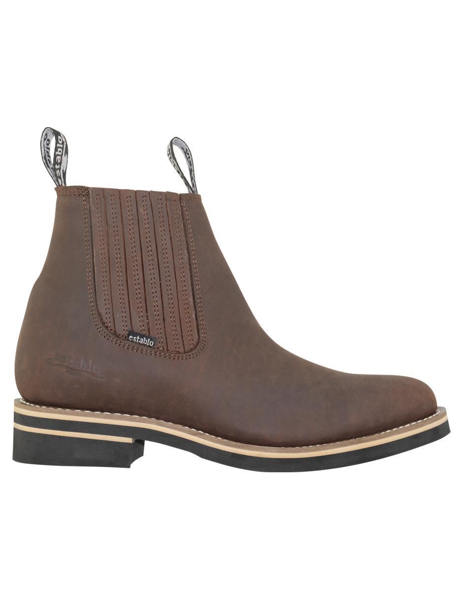 Botín de piel para hombre 4