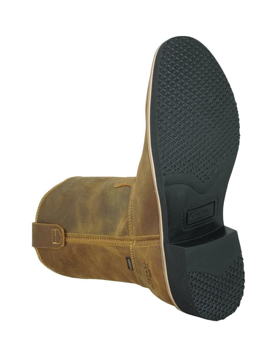 Botín de piel para hombre