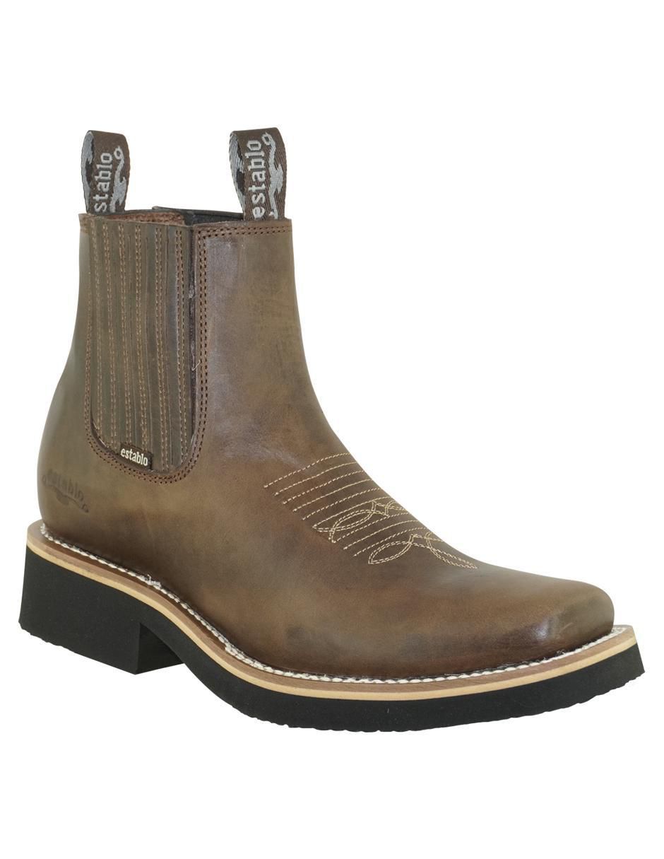 Botín de piel para hombre Botín de piel para hombre