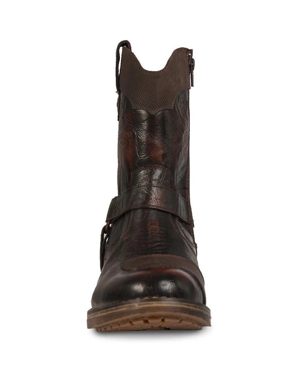Bota de piel para hombre