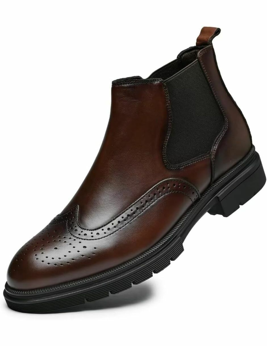 Bota de piel para hombre
